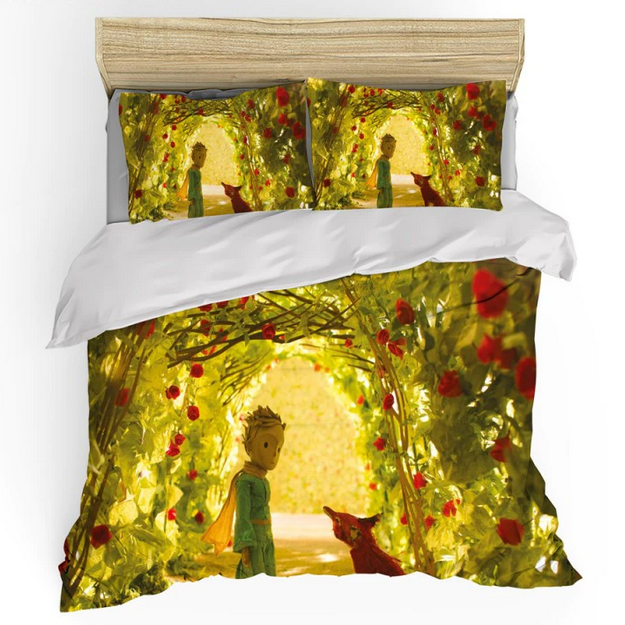 Pussilakana Pikku Prinssi Ja Kettu Ruusutarhassa