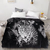 Mustavalkoinen Leopard-Pussilakana