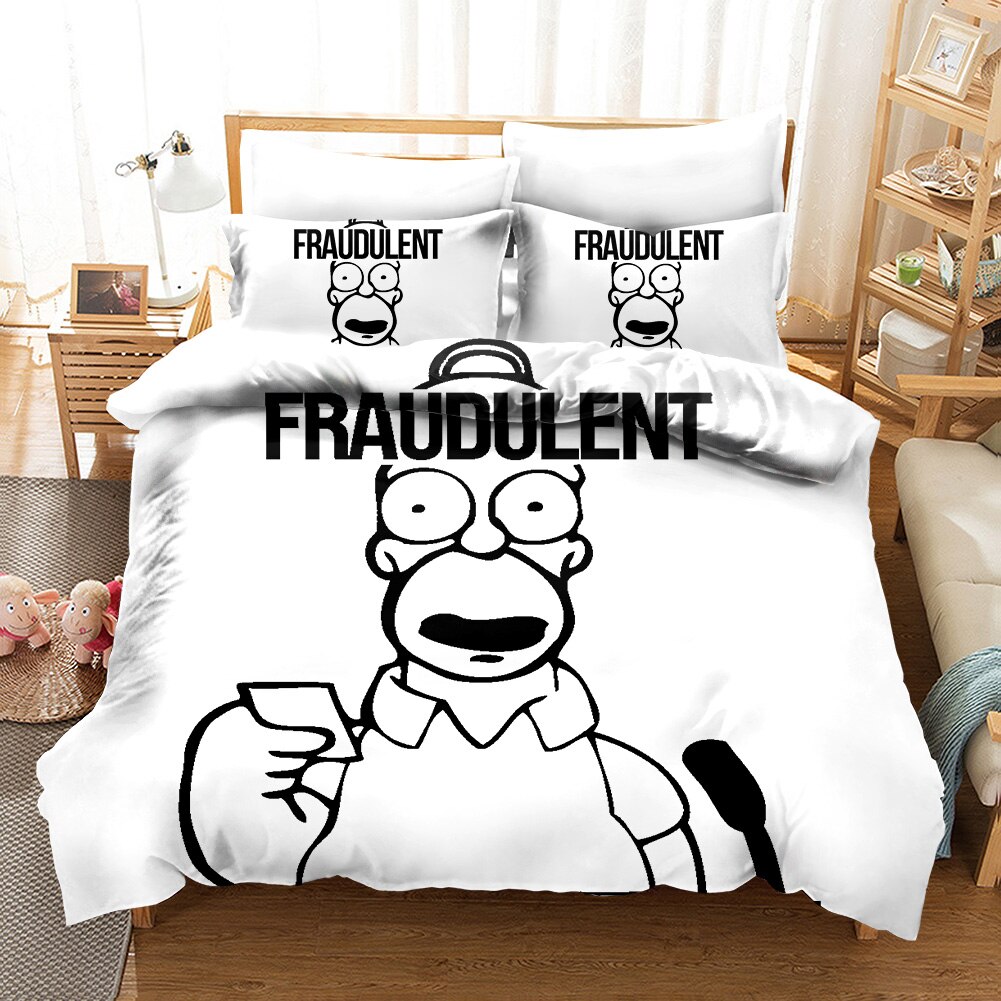 Pussilakana Simpsons Homer Valkoinen Ja Musta
