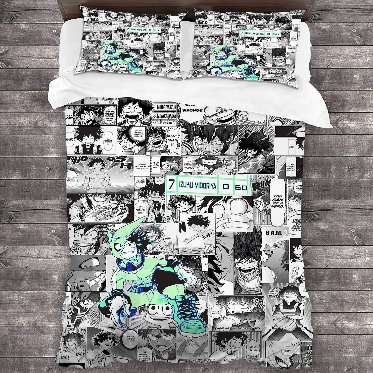 My Hero Academia Mustavalkoinen Pussilakana