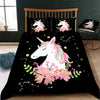 Musta Unicorn Pussilakana Lapsille