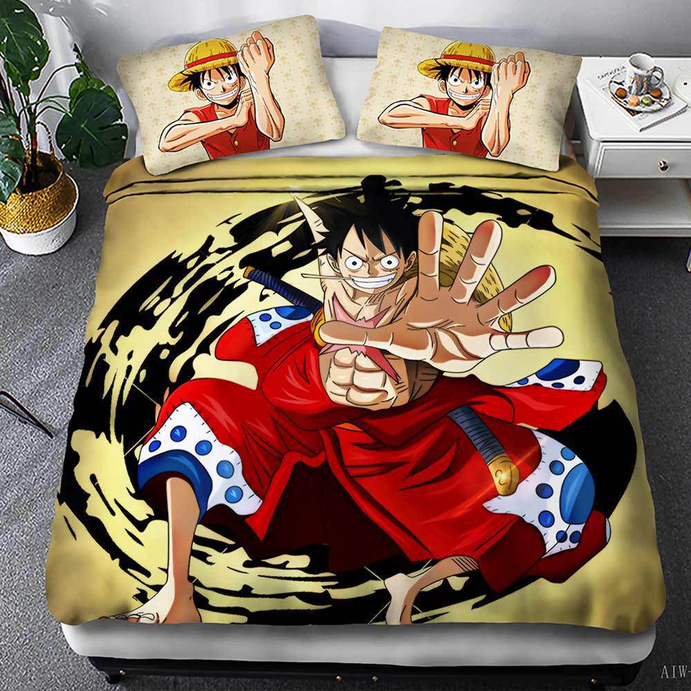 Yksiosainen Luffy Keltainen Pussilakana