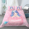 Blue Mermaid Pinkki Pussilakana