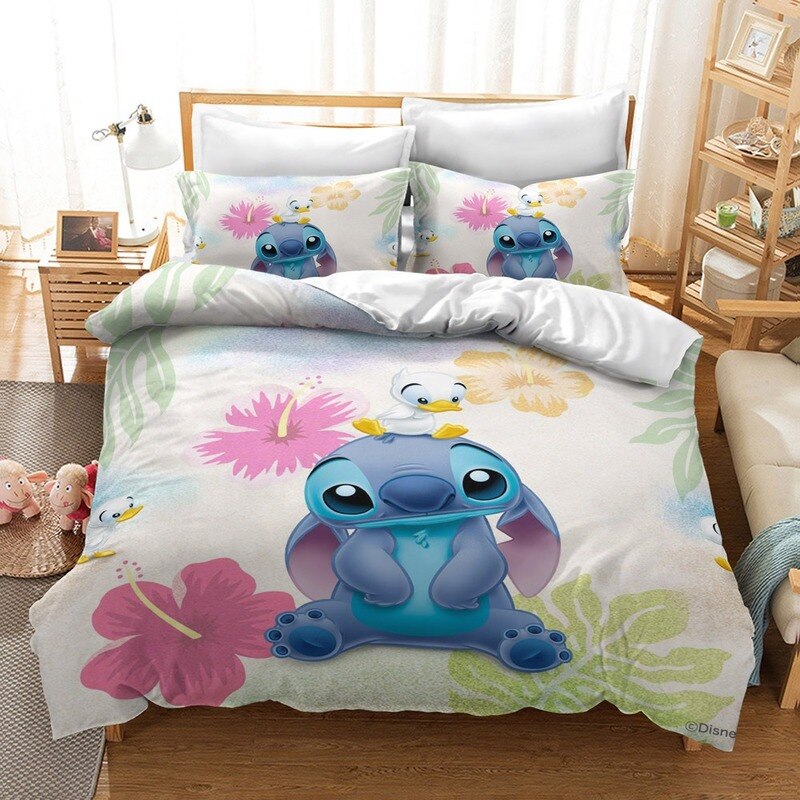 Stitch Ja Duck Pussilakana