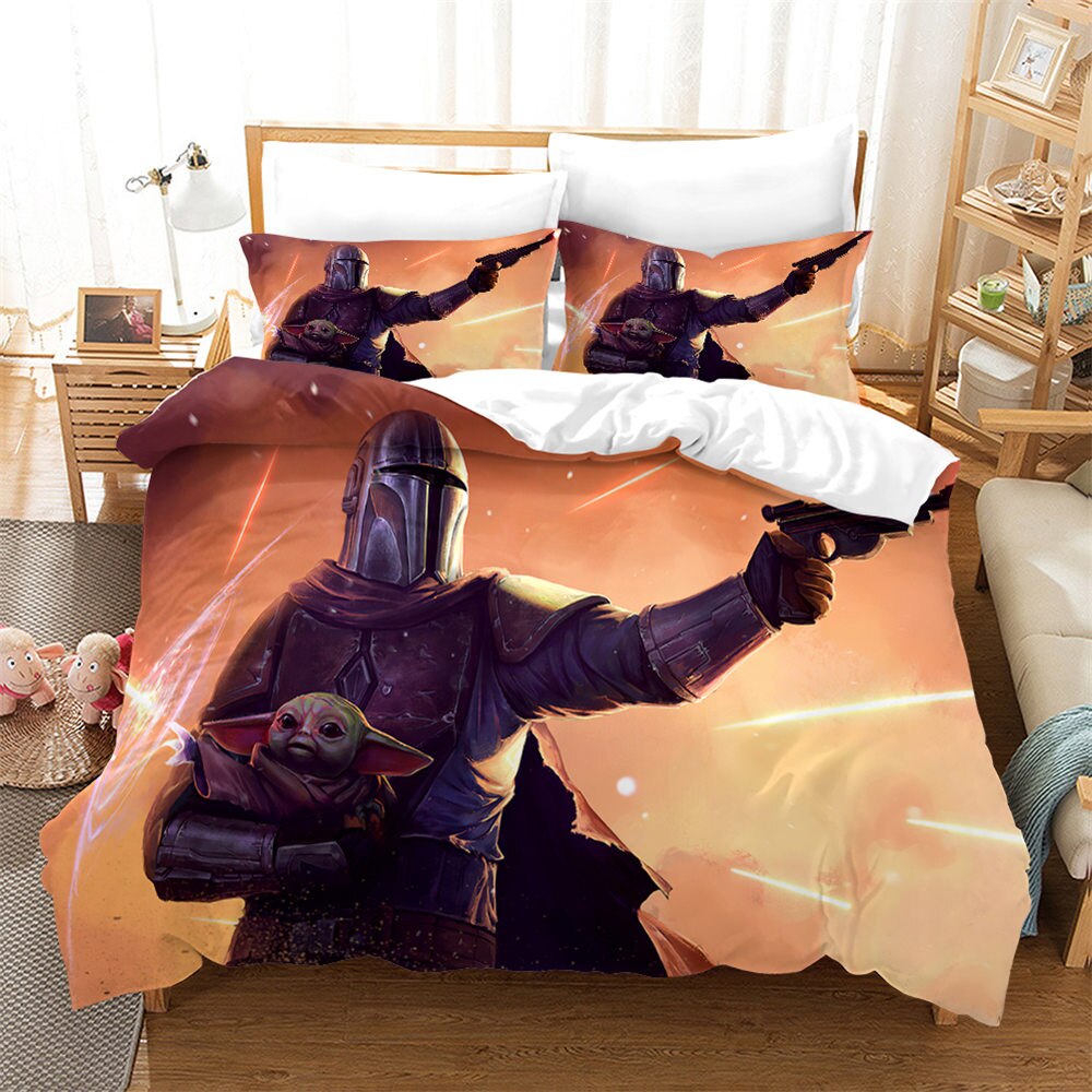 Mandalorian Ja Grogu Pussilakana