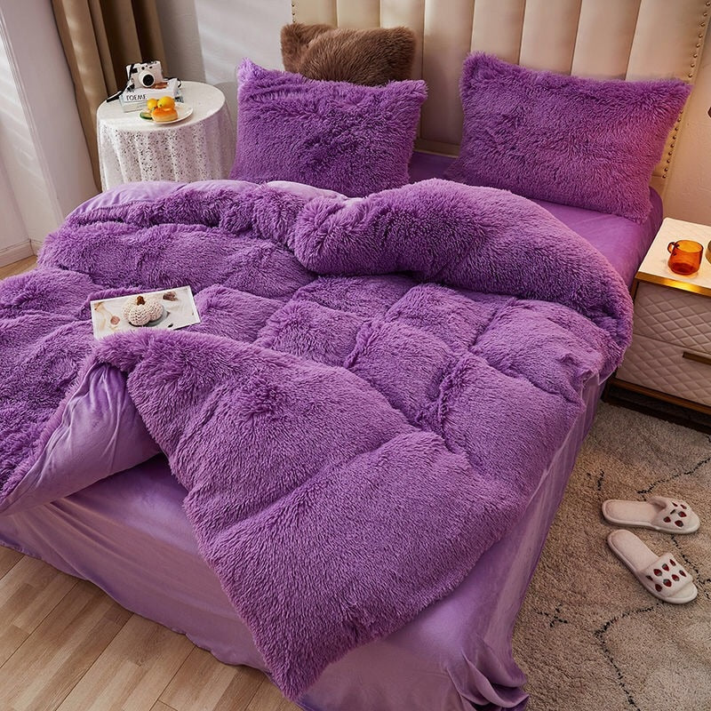 Purppura Pehmoinen Pussilakana