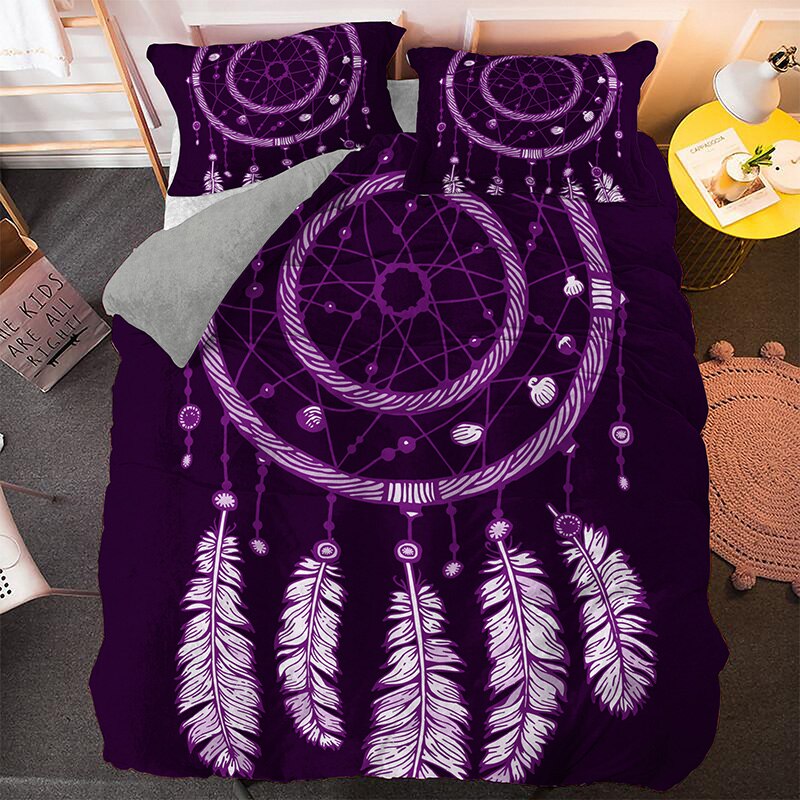 Purppura Ja Vaaleanpunainen Dreamcatcher Pussilakana