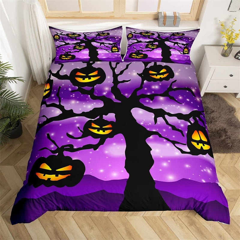Purppura Halloween Pussilakana