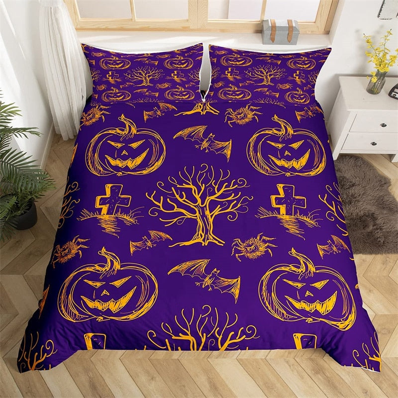 Purppura Pussilakana Halloweeniin
