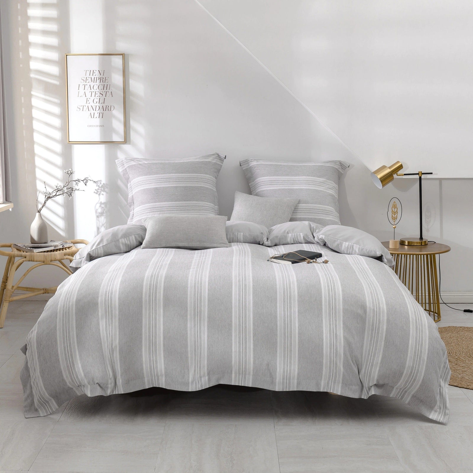 Pussilakana 200x200 Harmaa