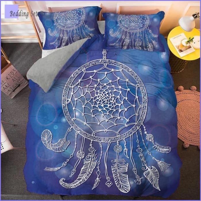 Sininen Dream Catcher Pussilakana