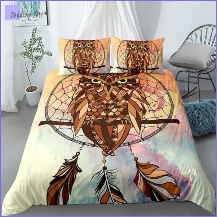 Brown Owl Dream Catcher Pussilakana