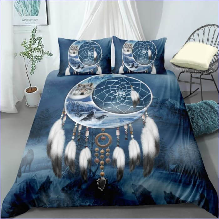 Indian Wolf Dream Catcher Pussilakana