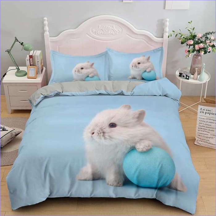 Sininen Baby Rabbit Pussilakana