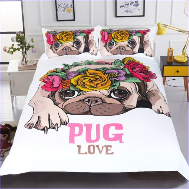 Pussilakana Bulldog Ja Kukkia