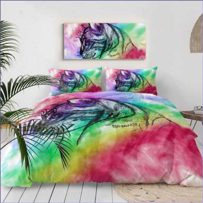 Rainbow Muotokuva Kissan Pussilakana