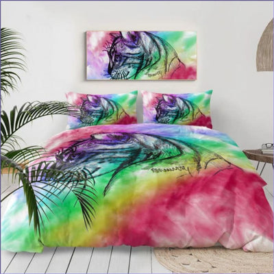 Rainbow Muotokuva Kissan Pussilakana