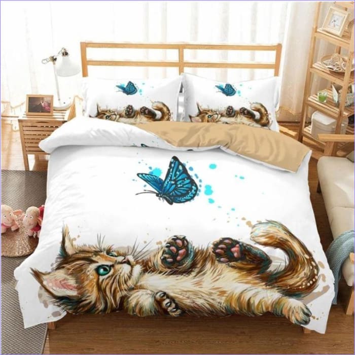 Blue Butterfly Cat Pussilakana