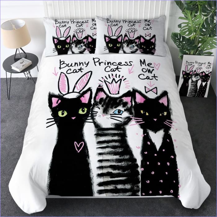 Pussilakana Black Kittens Trio