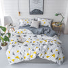 Scandinavian Design Pussilakana Keltainen Ja Harmaa Kolmiot