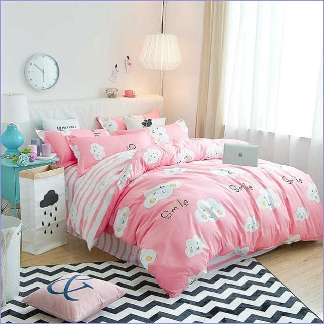 Lasten Pussilakana Pink Cloud Smile