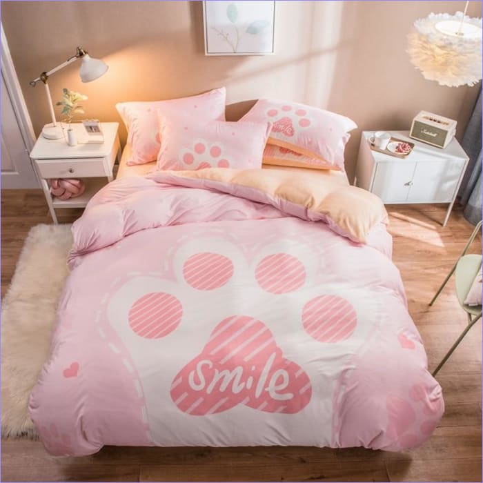 Lasten Pussilakana Pink Bear Paw