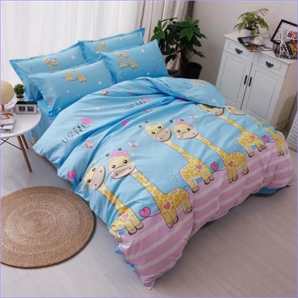 Sarjakuva Kirahvit Lasten Pussilakana