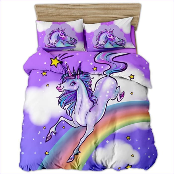 Unicorn Girl Pussilakana Purple Sky
