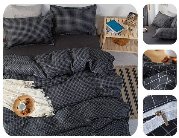 Harmaa Musta Graafinen Pussilakana