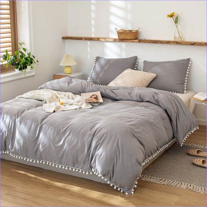 Cocooning Harmaa Pussilakana