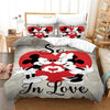Harmaa Minnie Mickey Pussilakana 200x200
