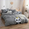 Panda Le King Harmaa Pussilakana