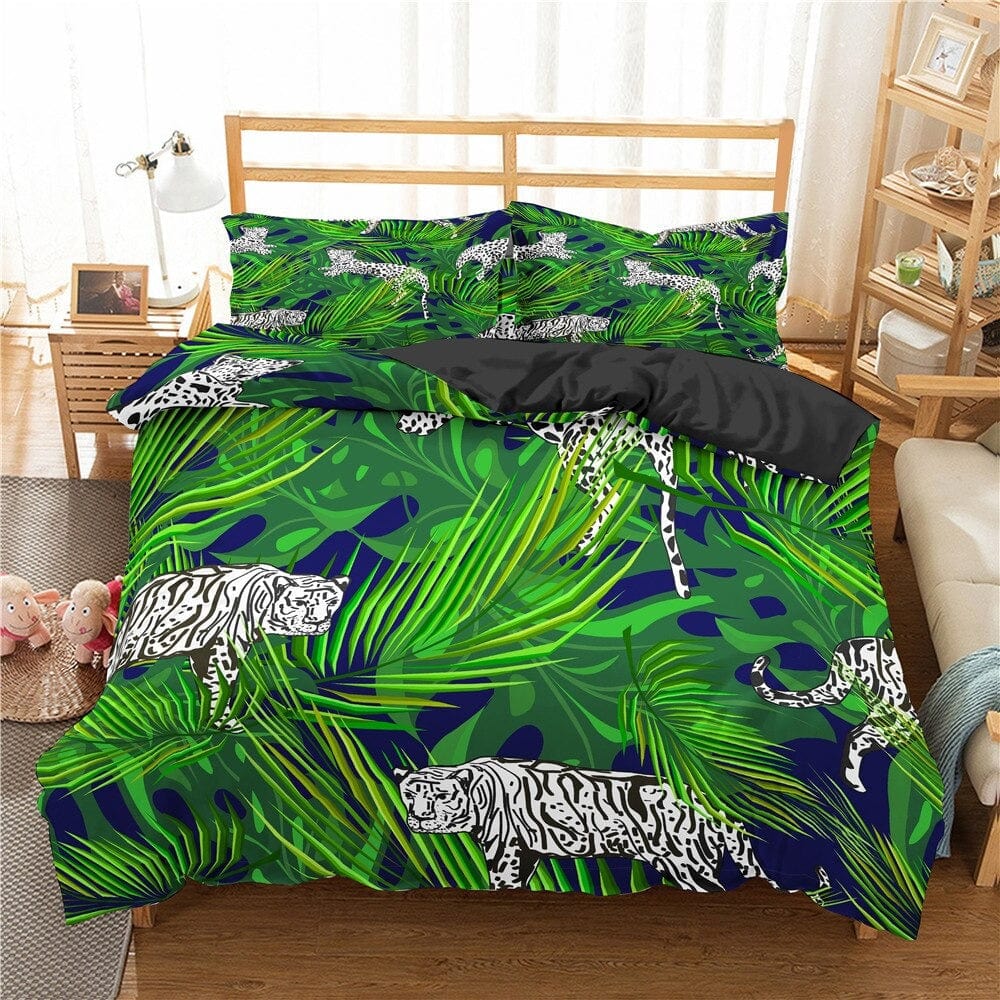 White Tiger Jungle Print Pussilakana