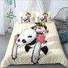 Keltainen Panda Pussilakana