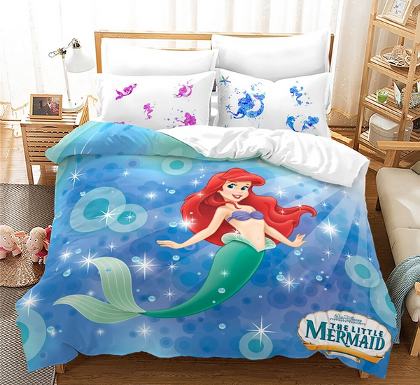 Pussilakana Pieni Merenneito Sinisellä Pohjalla