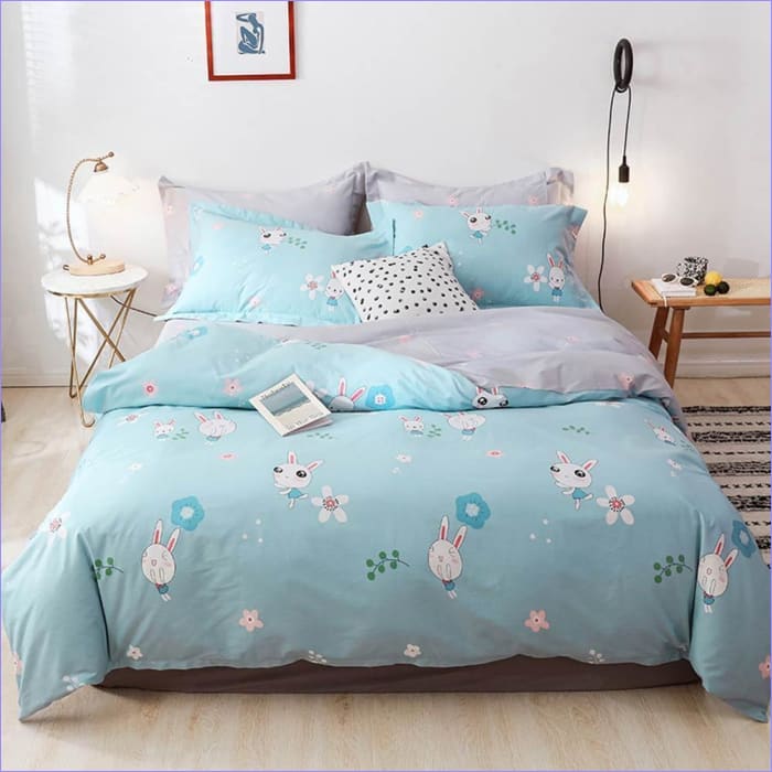 Sky Blue Rabbit Pussilakana 140x200