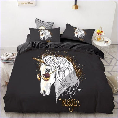 Monivärinen Unicorn Pussilakana