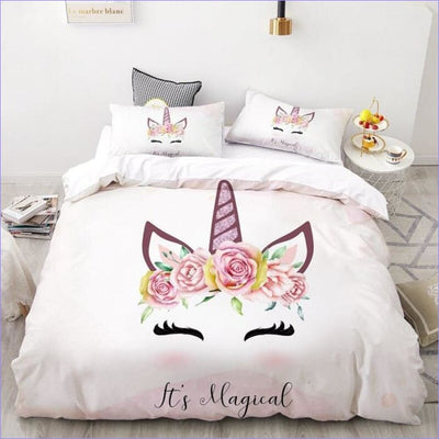 Monivärinen Unicorn Pussilakana