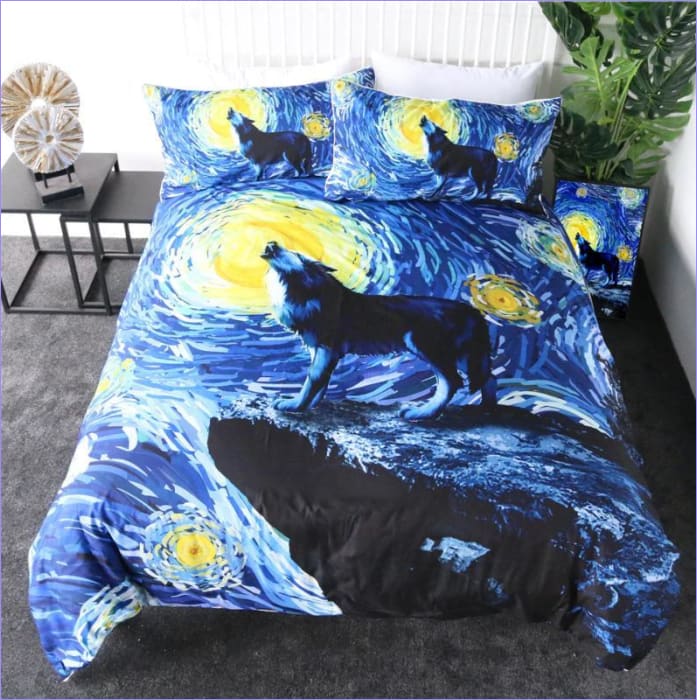Taiteellinen Wolf Pussilakana