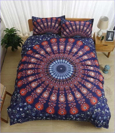 Värikäs Mandala-Pussilakana