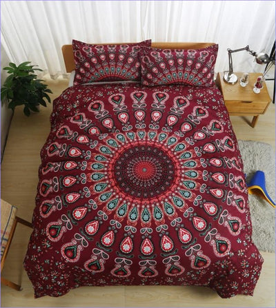 Värikäs Mandala-Pussilakana
