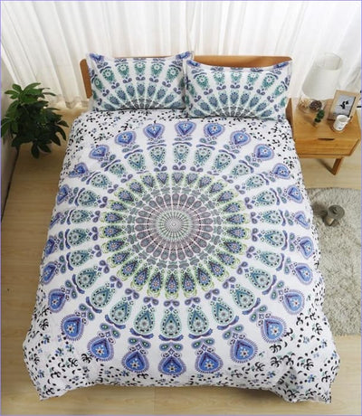Värikäs Mandala-Pussilakana