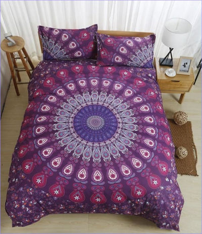 Värikäs Mandala-Pussilakana