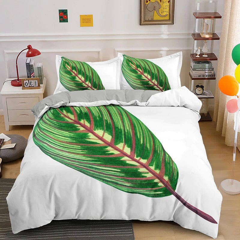 Lehtikuvioinen Pussilakana