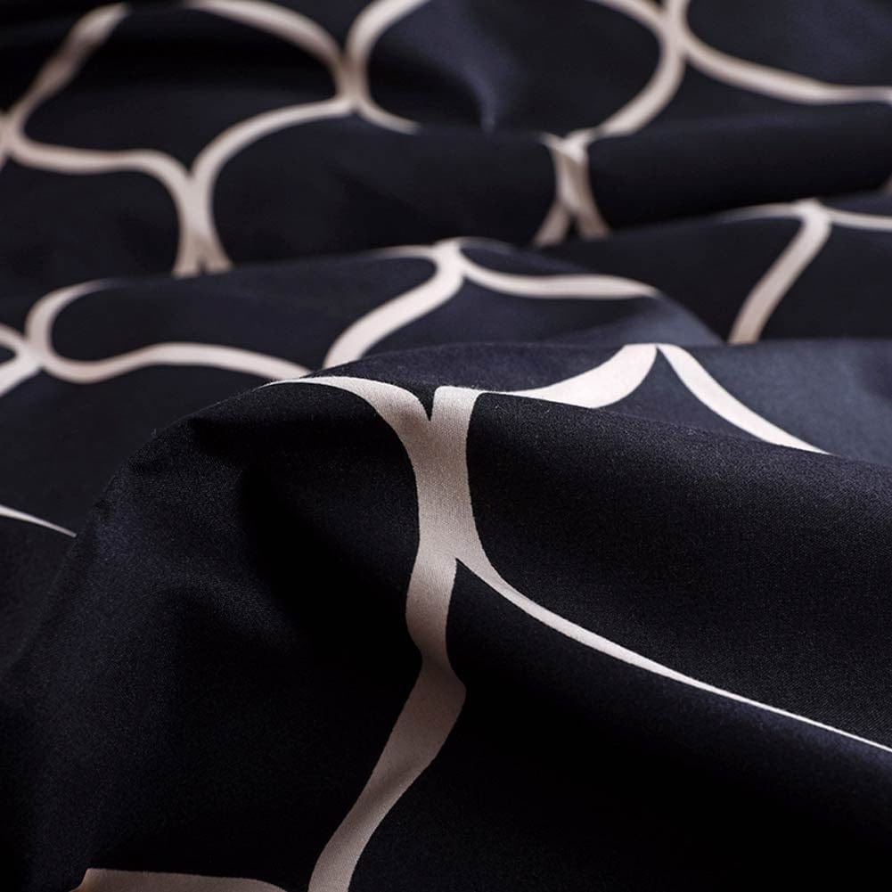 Musta Itämainen Kuviollinen Pussilakana