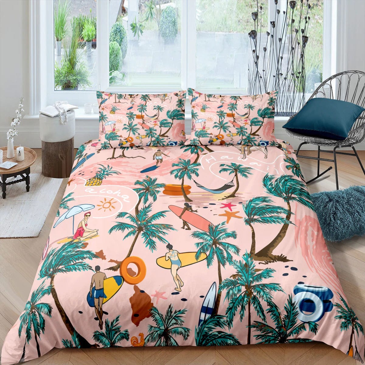 Surffauskuvioinen Pussilakana