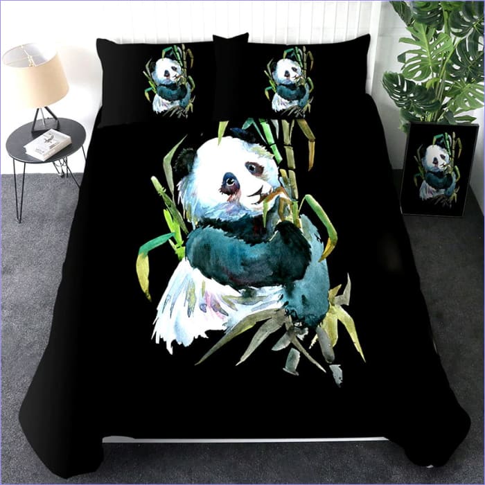 Panda Bamboo Watercolour Pussilakana
