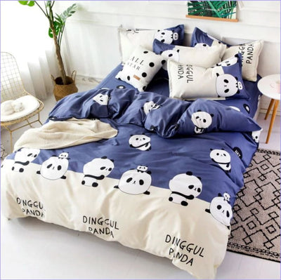 Sininen Panda Pussilakana