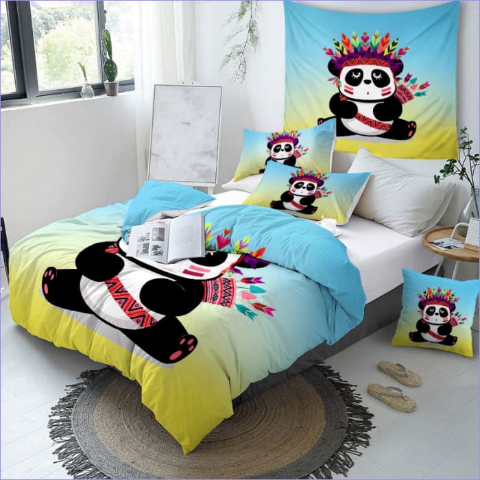 Intialainen Panda Pussilakana