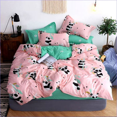 Pinkki Panda Pussilakana
